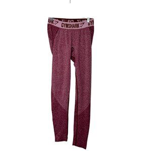 Gymshark Women High-Waisted Leggings Pink Marl Small Activewear